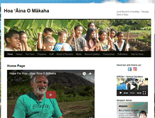 Tablet Screenshot of hoaainaomakaha.org